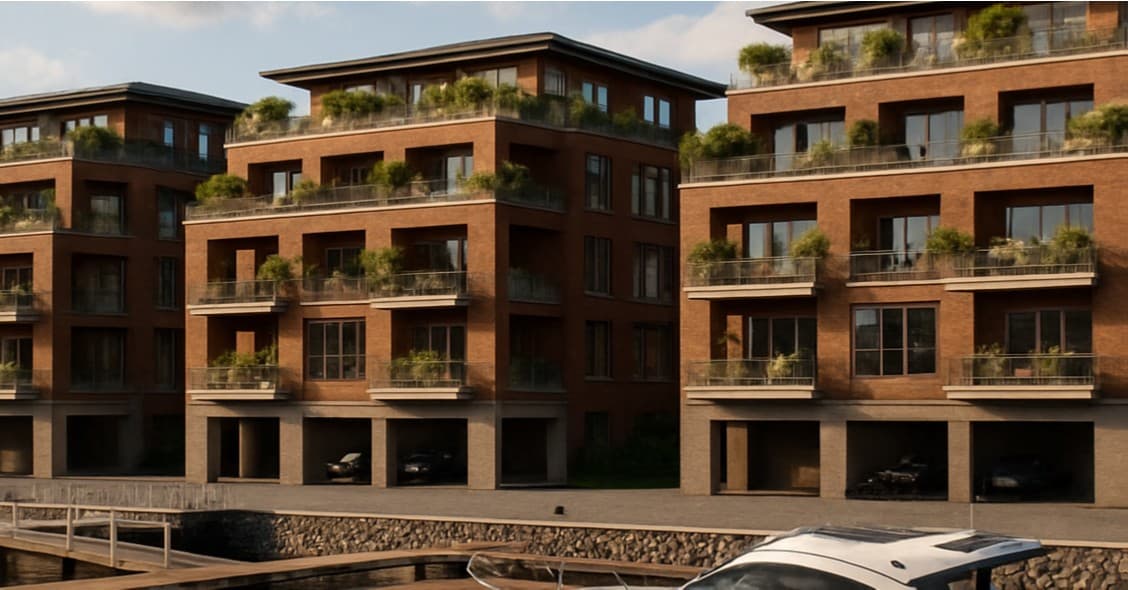 New Waterfront Luxury Condominium Construction